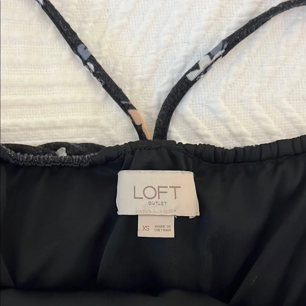 LOFT Floral Black Maxi Dress - Picture 5 of 6